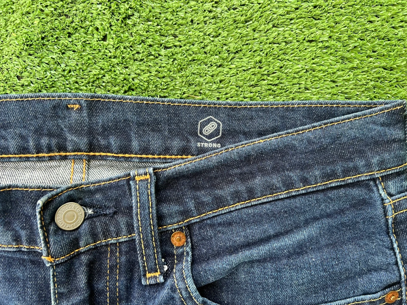 Levi’s 502 Regular Taper Jeans Dark Blue Denim Vintage Style Faded Men’s W32 L34 – photo 8